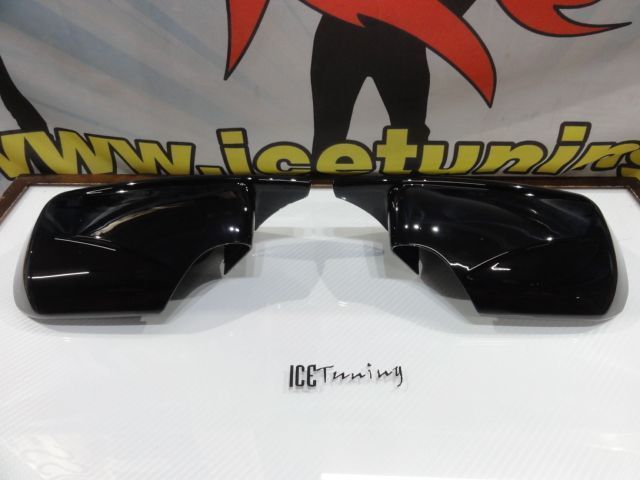 Capas, carcaça de espelhos M4 look em preto brilhante BMW E46 1998-2007, E39 1996-2003