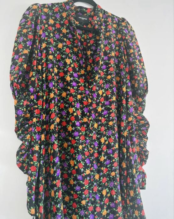 The Kooples Paris sukienka 100% jedwab silk seta kwiatuszki