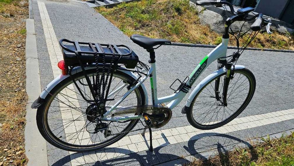 Elektryczny Rower Damski Majdller AMPERA E-bike 7-b 28" Biały - używany- elektryk