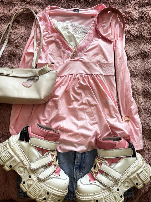 babydoll top розовый