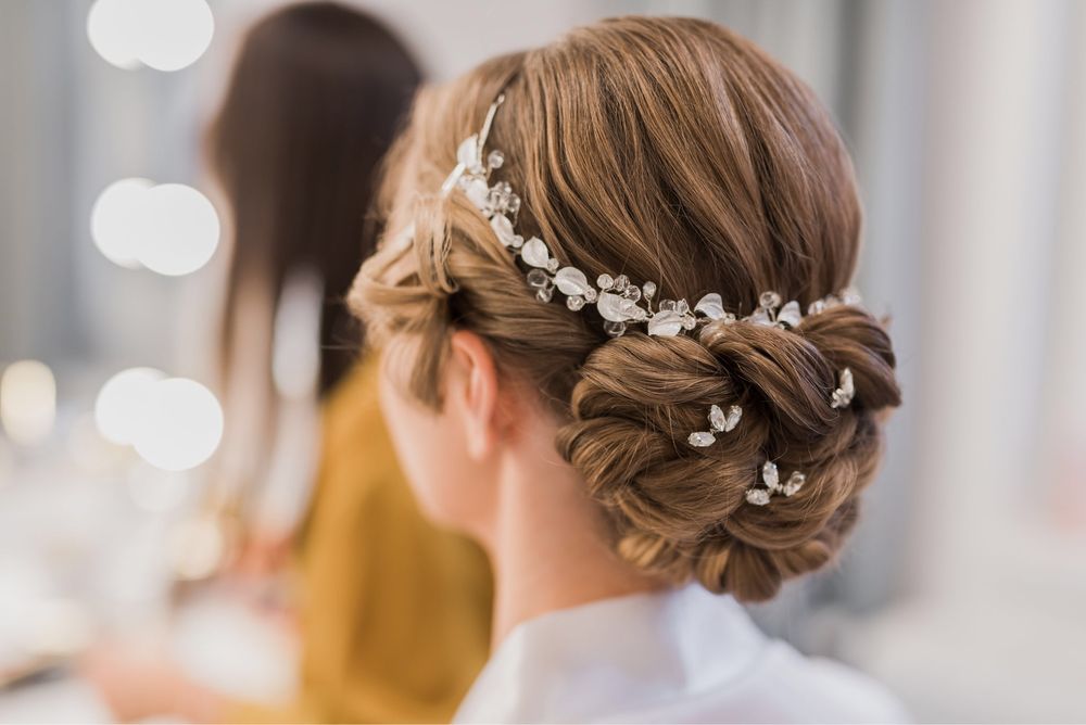 Ozdoba do włosów opaska gałązka ślub wesele