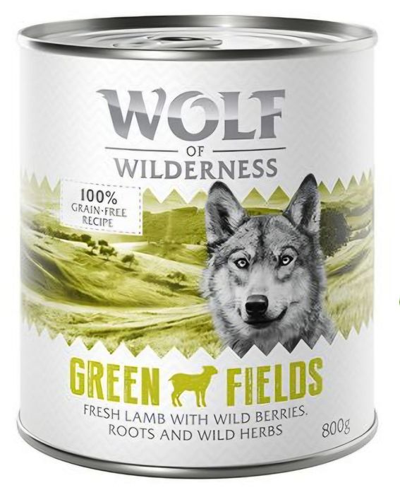 24x800g Wolf Wilderness JAGNIĘCINA bez ZBÓŻ Wysokiej jakości karma mię