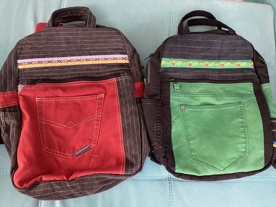 Рюкзак-сумка джинсовий патріотичний hand-made