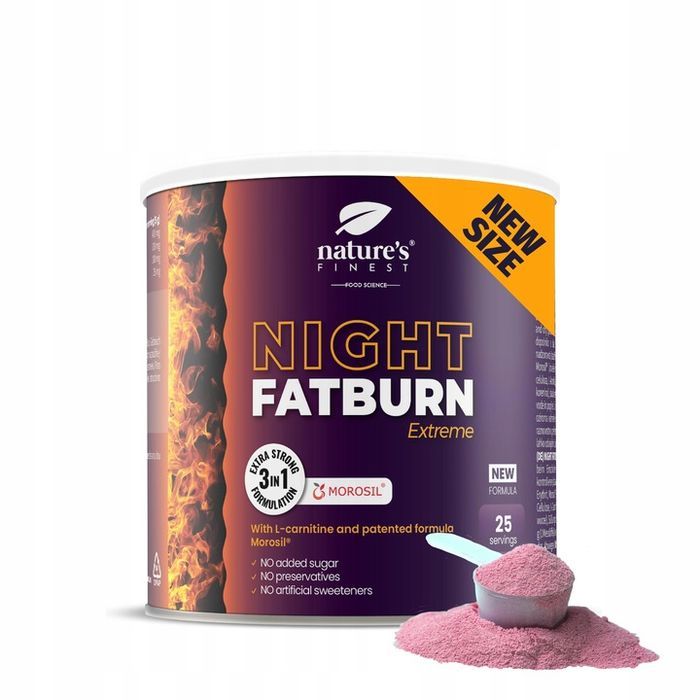 sen i odchudzanie - napój night fatburn - wspomaganie odchudzania na noc - nature's finest, 125 g