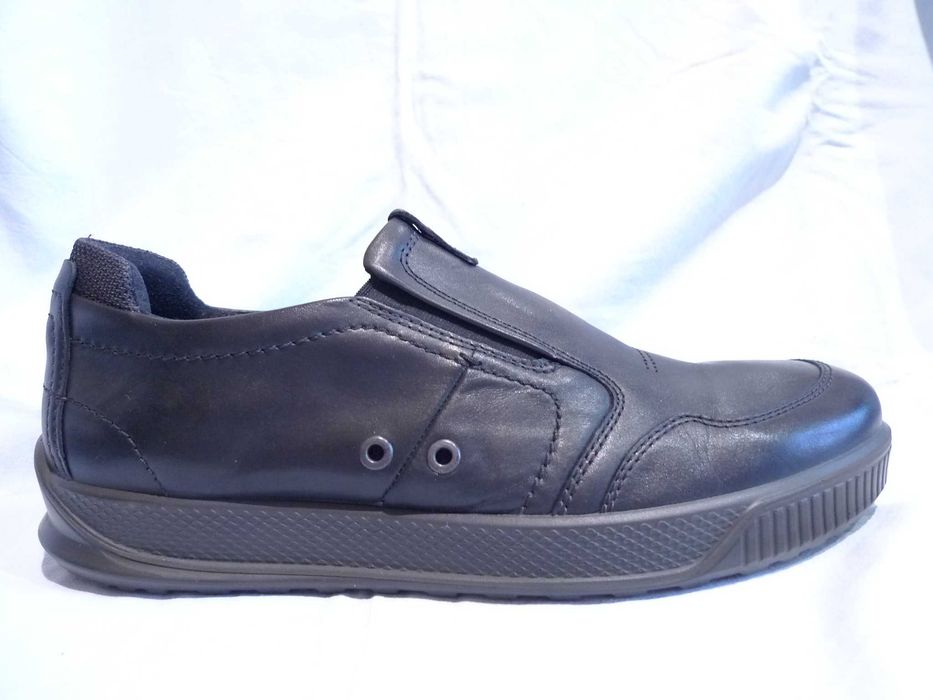ECCO r.44/29cm Buty skórzane wsuwane półbuty mokasyny