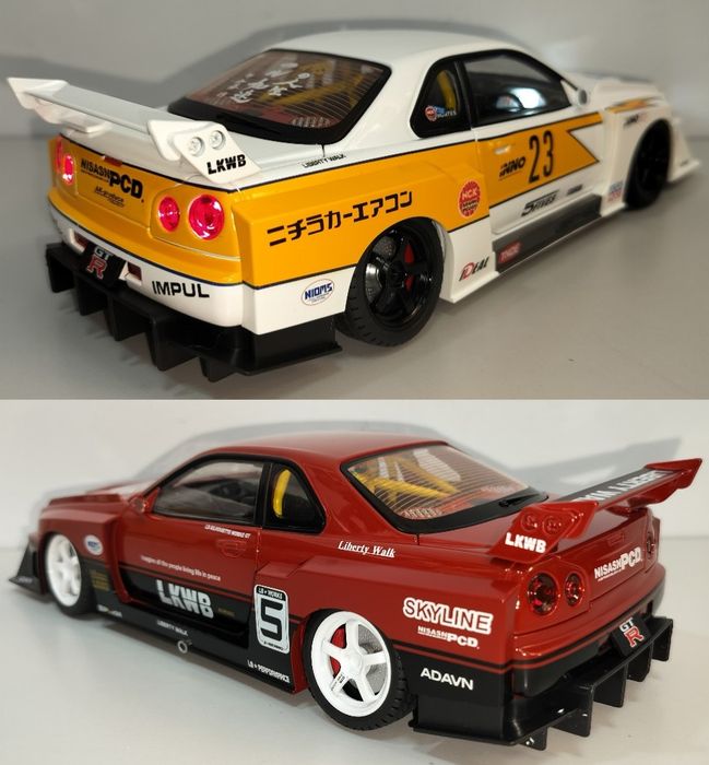 Nissan Skyline LB-ER34 Super Silhouette модель 1:18 Jinlifang