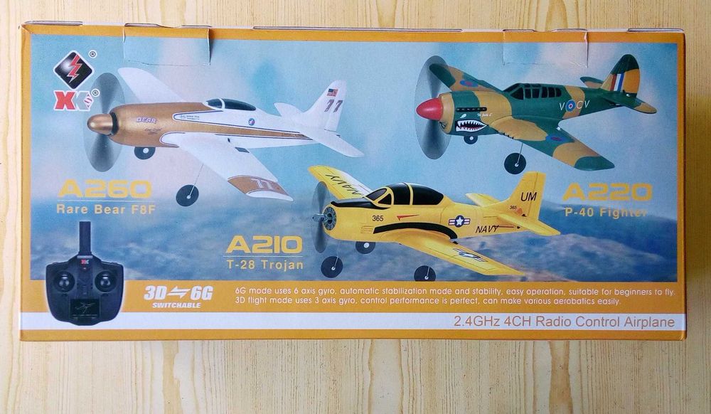 Samolot RC zdalnie sterowany WLtoys P-40 2,4Gh 4Ch żyro