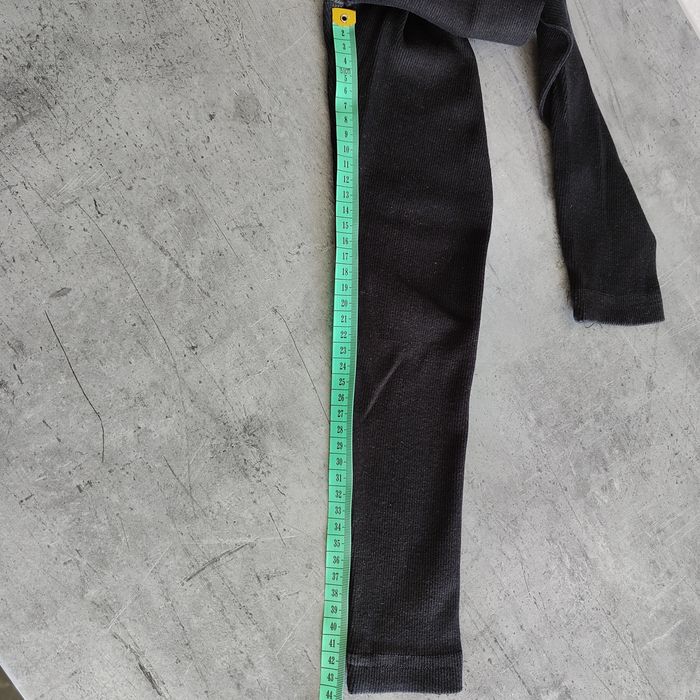 Czarne prążkowane leginsy, getry, geterki rozmiar 116