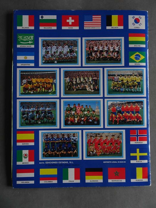 Caderneta de cromos de futebol Campeonato Mundial de Futbol USA 94 (17