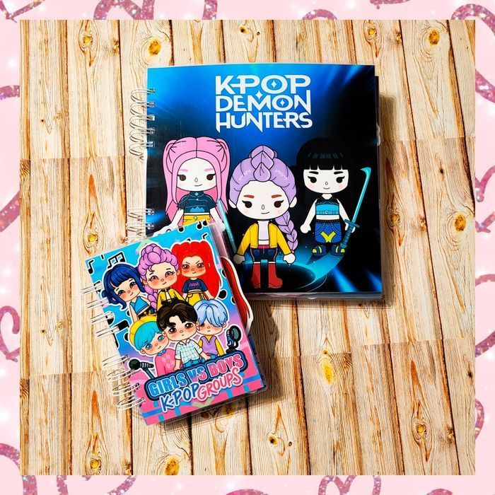 Zestaw książek na rzepy K-pop Demon Hunters. Lamibook. Huntrix