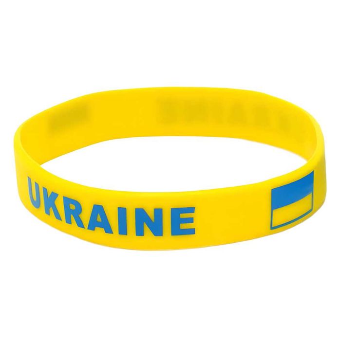 Пара браслетів Ukraine Тризуб Прапор (10 пар/упаковка, 14 грн/1 пара)