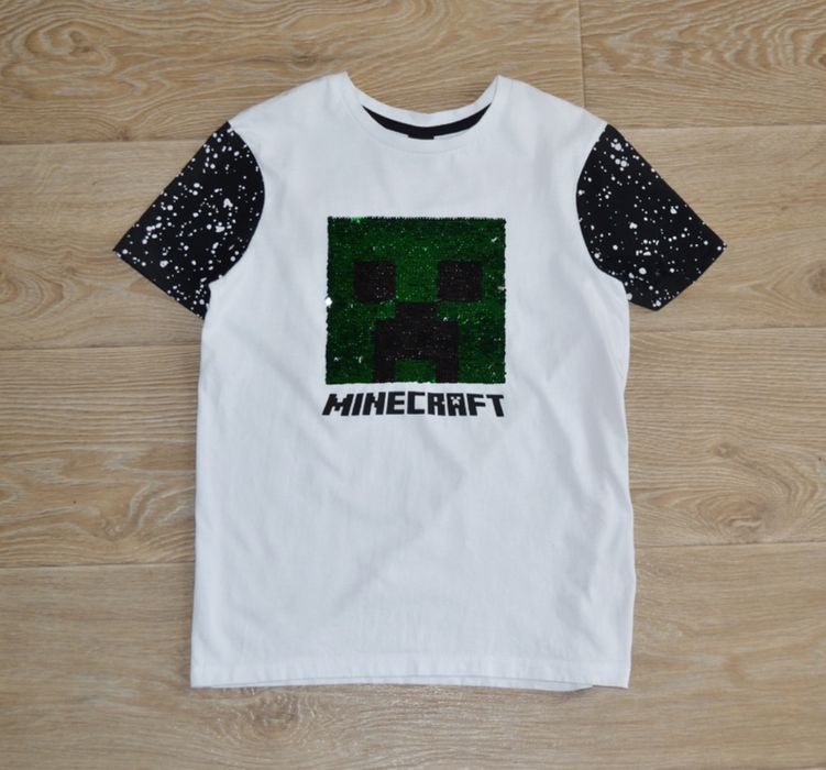Біла футболка Minecraft George на хлопчика 10-11 років