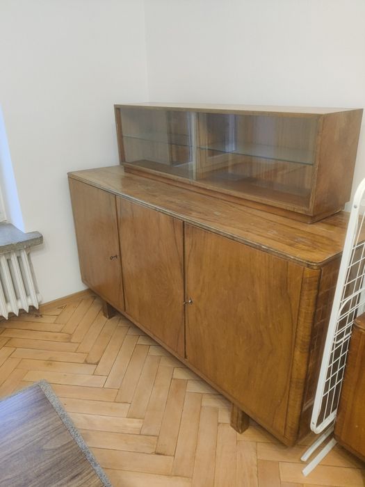Komoda PRL z witryną