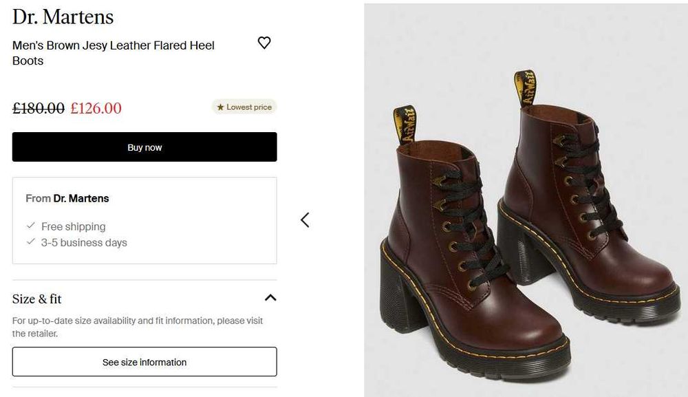 Чоботи Dr. Martens JESY, 38р