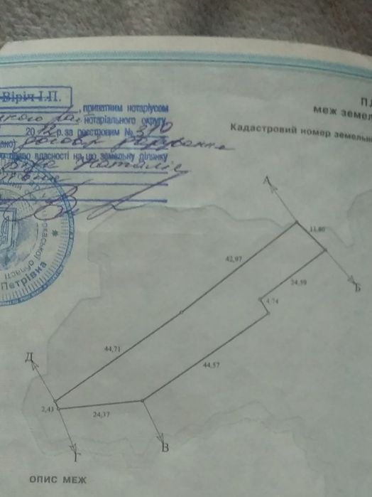 Продаж землі в с. Руська Поляна