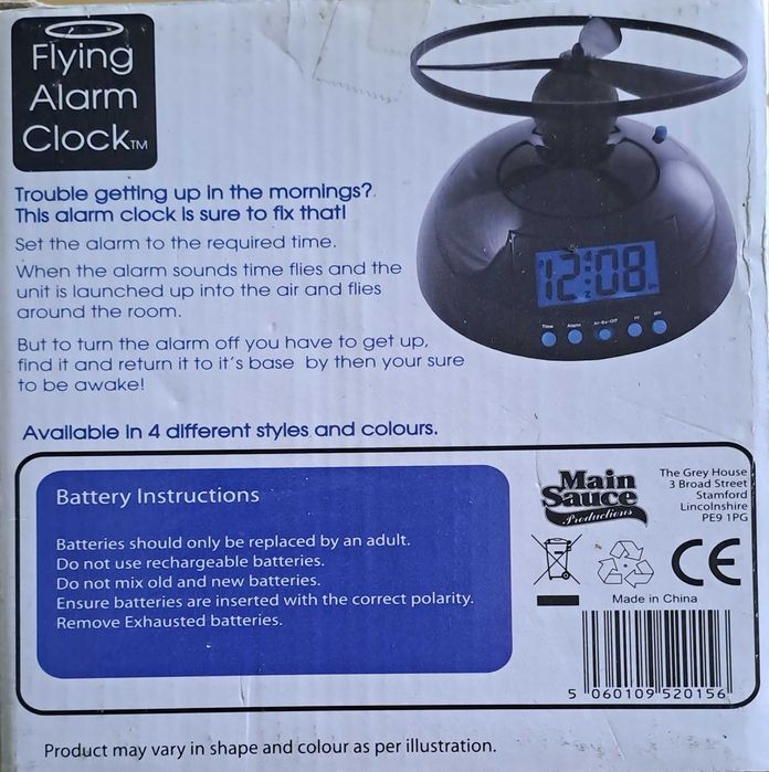 Flying Alarm Clock - O despertador que voa