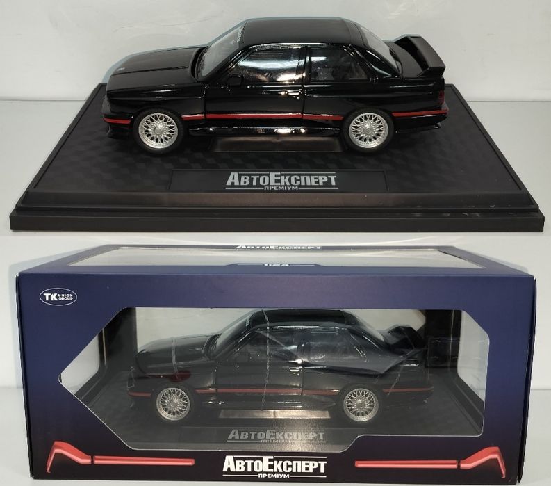 BMW M3 1988 E30 модель 1:24 ТМ АвтоЕксперт CHE ZHI Металл звук свет
