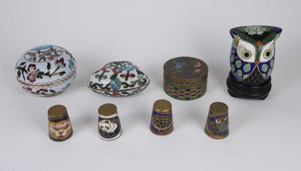 Lote de peças em Cloisonné China