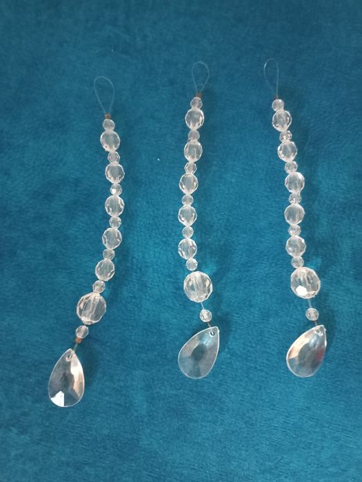 kryształowe zawieszki na  żyrandol świecznik