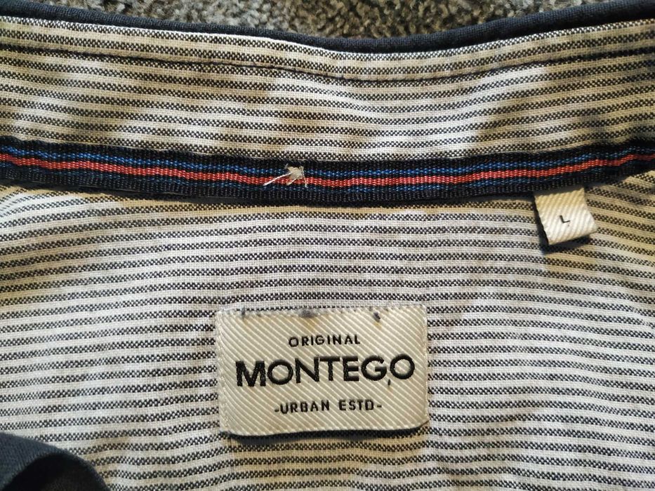 Elegancka, bawełniana, męska koszula MONTEGO rozmiar L