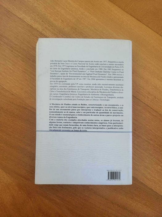 Notas para o Estudo da Mecânica dos Fluidos, João Moreira de Campos