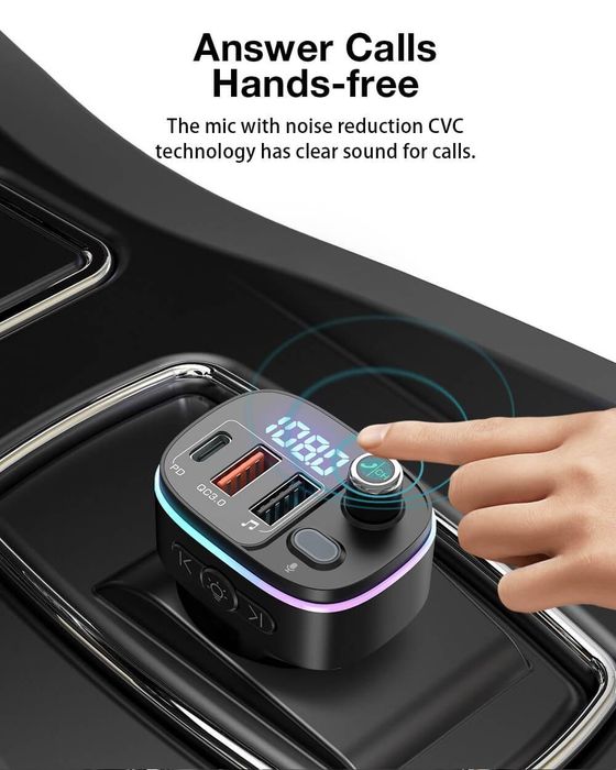 Transmissor BlitzWolf  BW-BC2 / Bluetooth Chamadas mao livre para carr