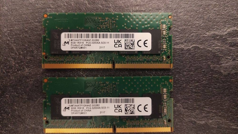 Micron RAM DDR4 2x8GB [16GB] 3200 Mhz MTA4ATF1G64HZ-3G2B2