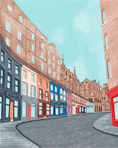 Новая! Картина по номерам 40х50 см Город, Улицы .15