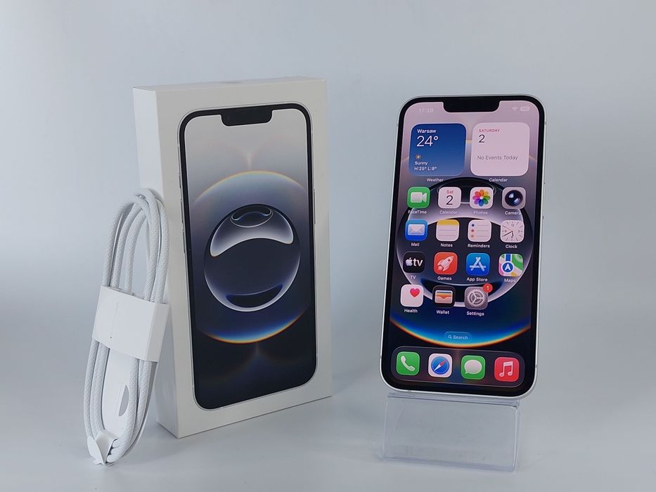 iPhone 16e 128 GB 100% Biały — Idealny
