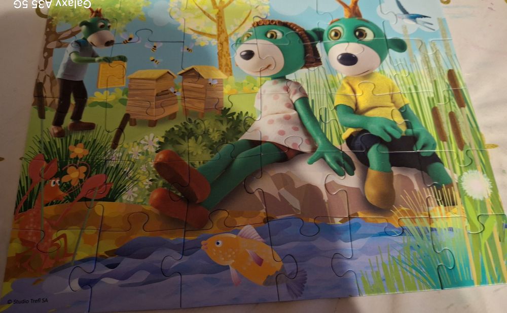 Sprzedam zestaw puzzli Myszka Minnie,  Trefliki.