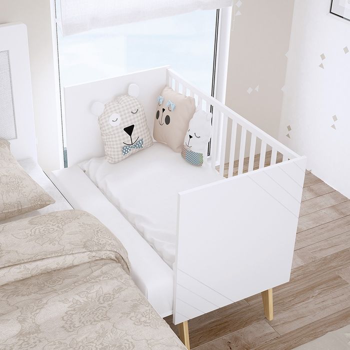 Berço Bébécar TRAMA com co-sleeping  incluído