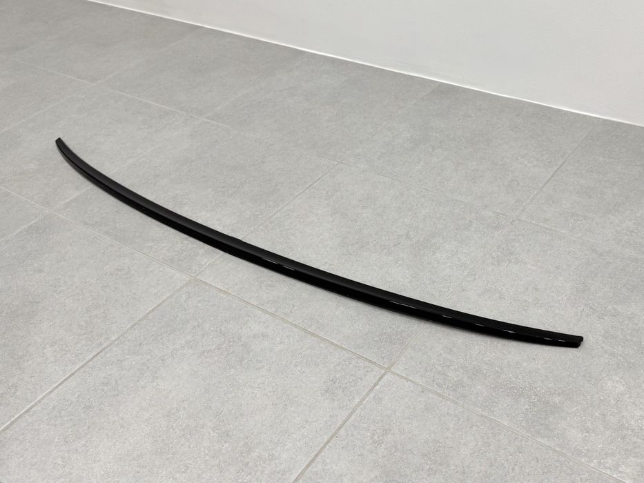 Спойлер ліп багажника Audi A6 С7 2011-2017 ABS, чорний глянець