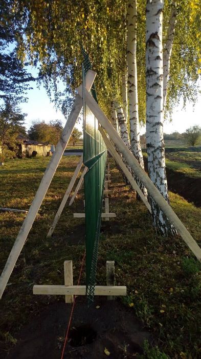 Забор із сітки, огорожа з сітки - сварная сетка для забора в полимере