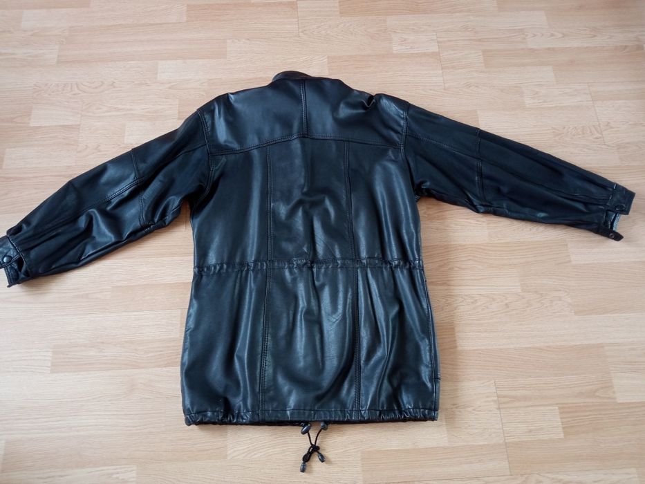 Męska kurtka płaszcz skórzany
