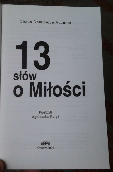 13 słów o Miłości, Dominique Auzenet