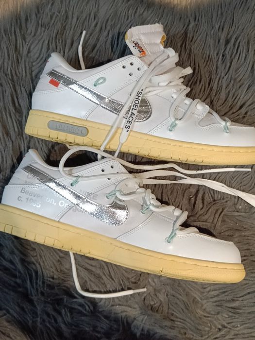 Buty damskie Nike dunk off white lot 1