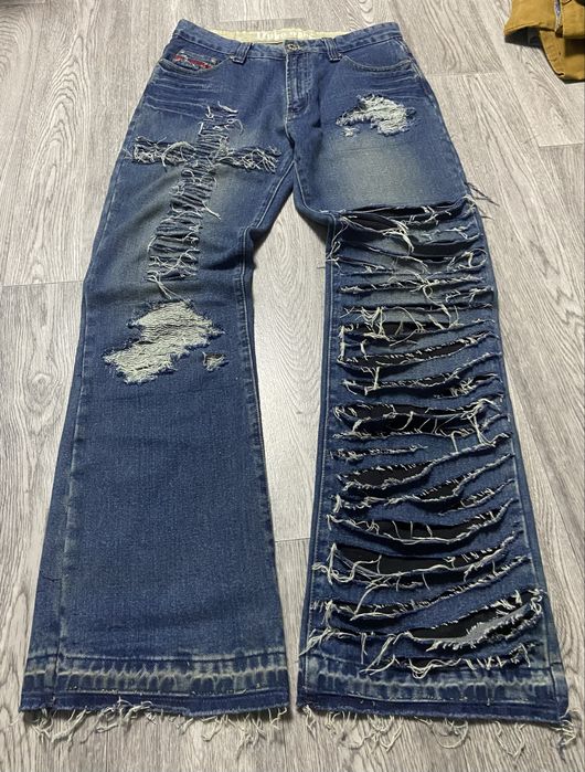 Jaded london type flared baggy Jeans