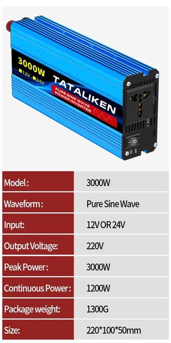 Інвертор TATALIKEN 3000 Вт