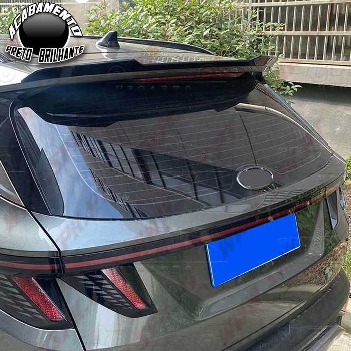Aileron Traseiro - Hyundai Tucson (2021-) - Fabrico em Plástico ABS - Acabamento Preto Brilhante - Novo