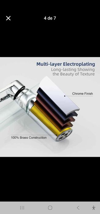 Torneira misturadora cascata de vidro para lavatório com uma pega curt