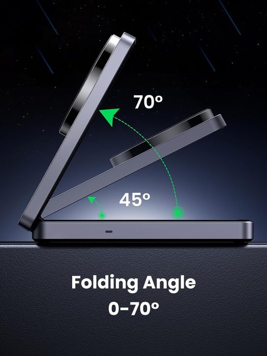 UGREEN W528 Qi 20 Вт,2 in 1.iPhone 12–15