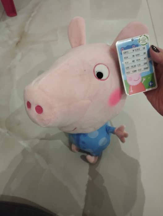 Nowa maskotka George, świnka Peppa, Peppa Pig