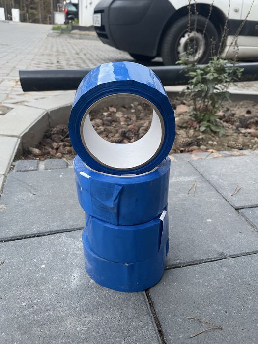 Niebieskie taamy budowlane 4 szt 50 metrów