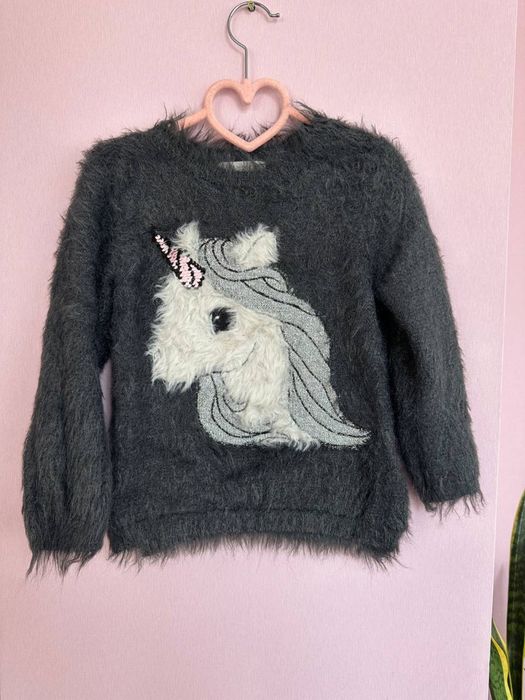 Світер кофтинка тепла hm H&M 110-116р пухнаста