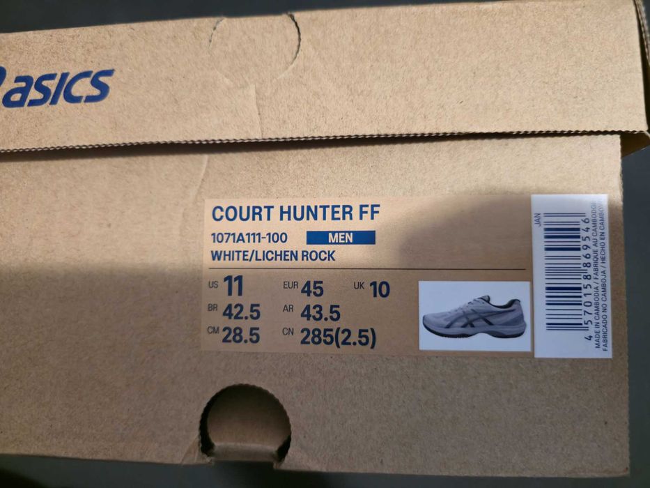 Взуття у спортзал Asics Court Hunter (Білий колір)