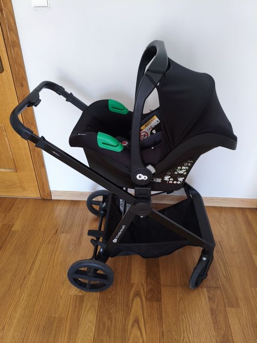 Carrinho de bebé multifuncional 4 em1 KINDERKRAFT Newly + Mink PRO (Preto