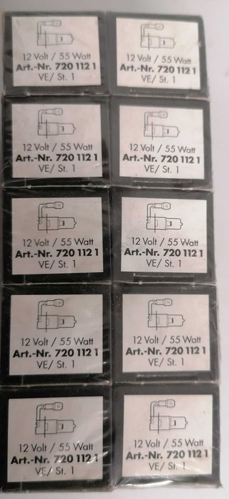 Lâmpadas auto 12v, 55w todas por 25€