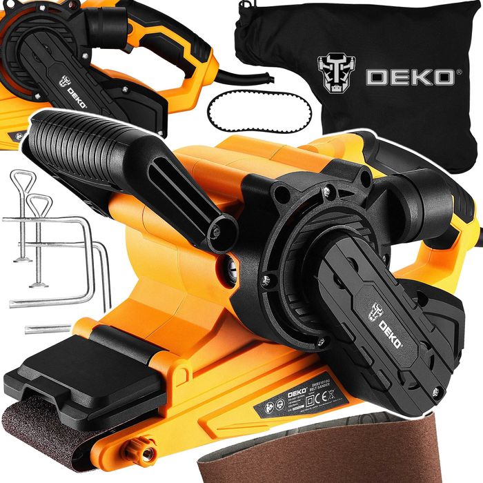 Szlifierka Taśmowa Sieciowa Do Drewna 1010W Czyszczarka Taśmówka Deko