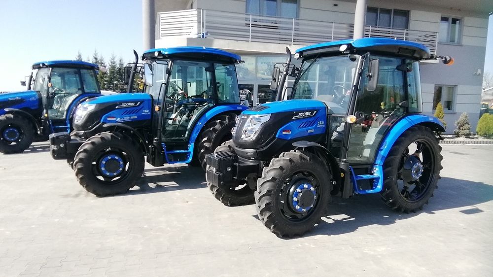 Ciągnik rolniczy SOLIS 60 4WD, 58 kM, klima, 4x4, wąskie koła, 3 lata gwarancji
