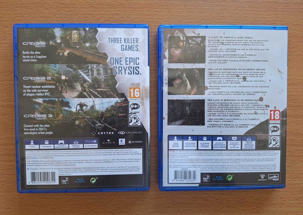 The Walking Dead Telltale Definitive Series & Crysis Trilogy - PS4